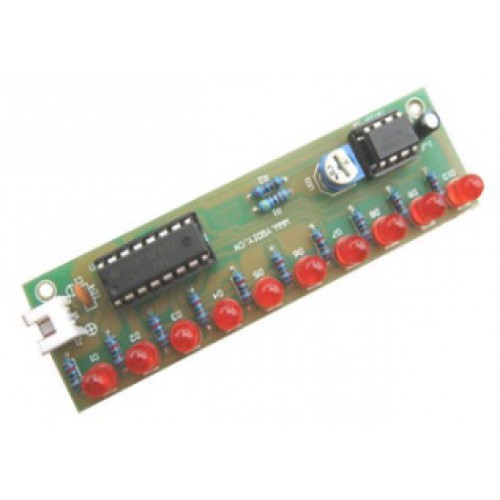 Bouwkit Looplicht 10 LED's met NE555+CD4017 Bouwkit Looplicht 10 LED's met NE555+CD4017