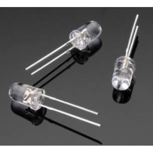 Assortiment LED's - 100 stuks (5mm - transparant wit) Ultra Bright