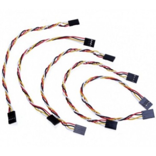 Jumper Kabel - 5 stuks - 4 polig F/F - 20 CM (voor Arduino) Jumper Kabel - 5 stuks - 4 polig F/F - 20 CM (voor Arduino)