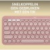 Toetsenbord Logitech Pebble Keys 2 K380S Draadloos Roze Toetsenbord Logitech Pebble Keys 2 K380S Draadloos Roze